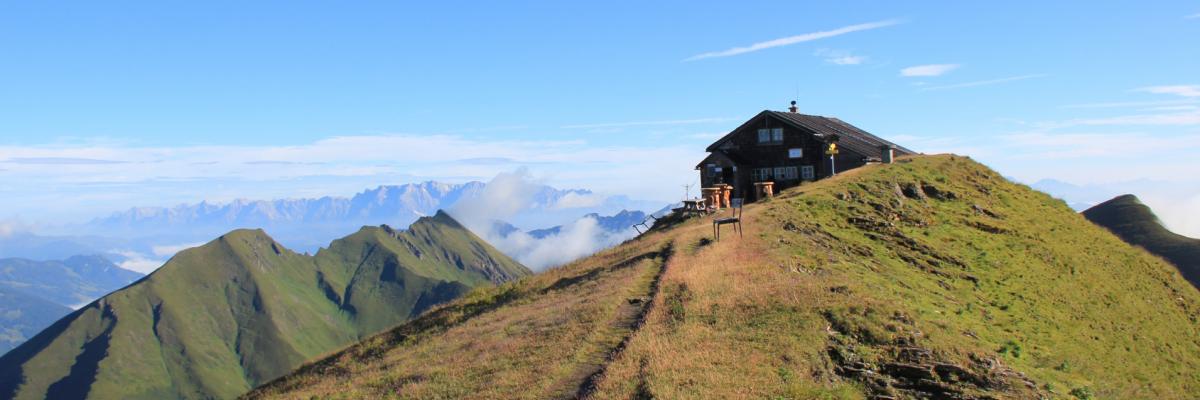 Die Gamskarkogelhütte auf 2467m. Foto: Franz Henisch