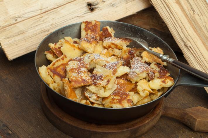 Das Ergebnis des Workshops - ein selbstgemachter Kaiserschmarrn