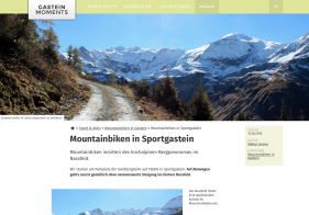 Die Photostories sollen Lust machen und verlinken auf Erlebnisangebote der selben Kategorie.