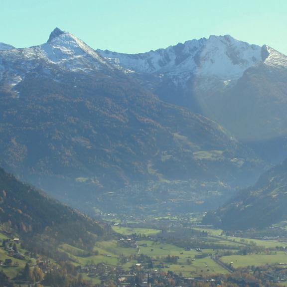 Ausblick vom Brandebengut auf Bad Hofgastein