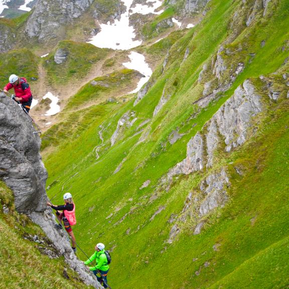 Klettern auf der Schlossalm