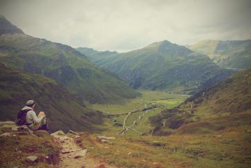 Am Weg zur Hagenerhütte. Blick zurück nach Sportgastein