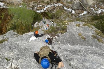 Am Klettersteig hoch hinaus