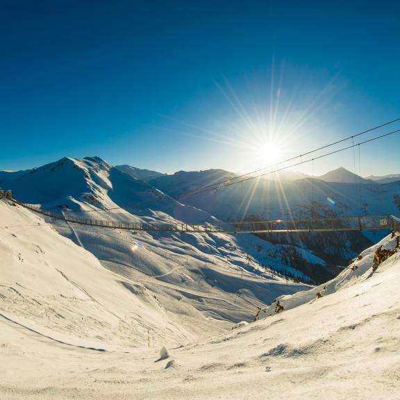 Die Hängebrücke am Stubnerkogel